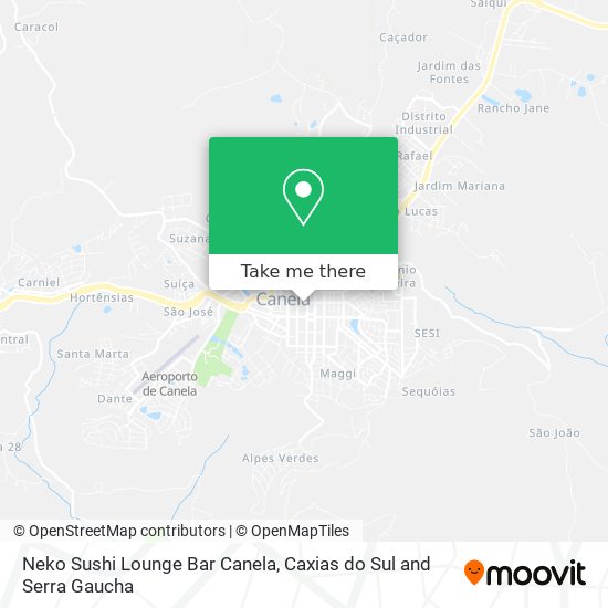 Neko Sushi Lounge Bar Canela map