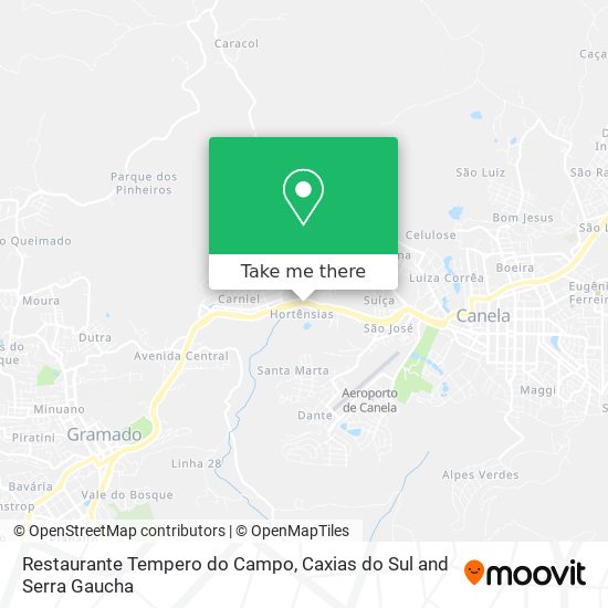 Restaurante Tempero do Campo map
