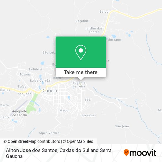 Ailton Jose dos Santos map