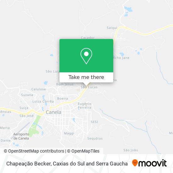 Chapeação Becker map