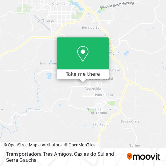 Transportadora Tres Amigos map