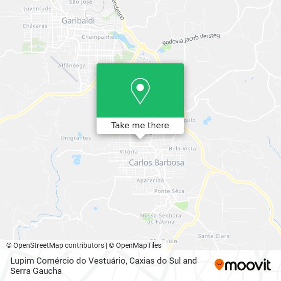 Lupim Comércio do Vestuário map