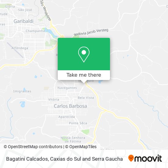 Bagatini Calcados map