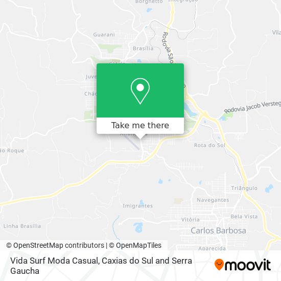 Vida Surf Moda Casual map