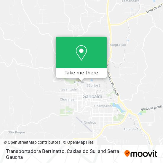 Transportadora Bertinatto map