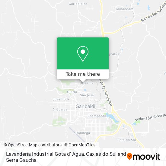 Lavanderia Industrial Gota d' Agua map