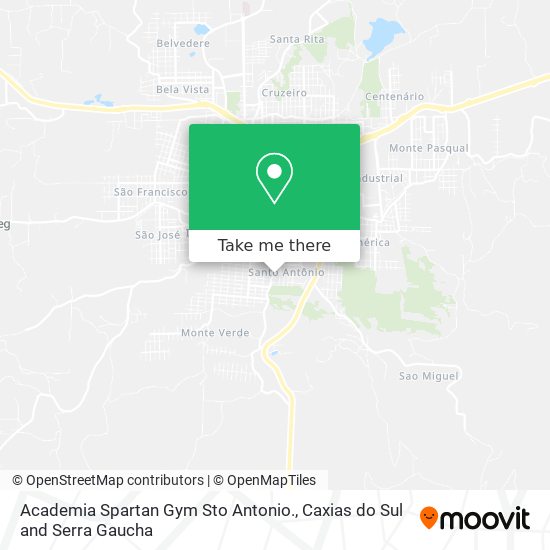 Academia Spartan Gym Sto Antonio. map