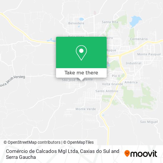 Comércio de Calcados Mgl Ltda map