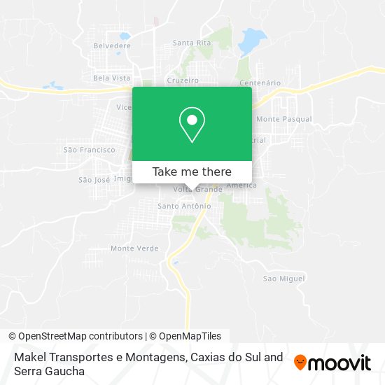 Mapa Makel Transportes e Montagens