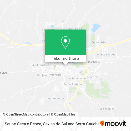 Saupe Caca e Pesca map