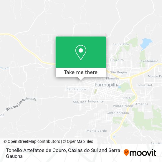 Tonello Artefatos de Couro map