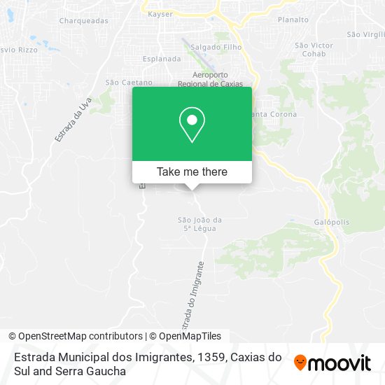 Estrada Municipal dos Imigrantes, 1359 map