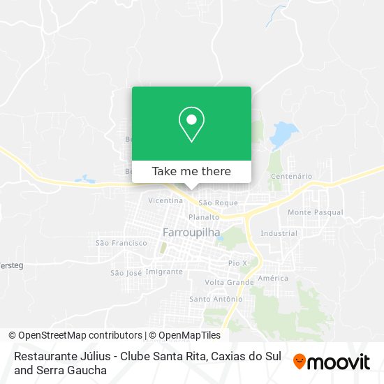 Mapa Restaurante Július - Clube Santa Rita