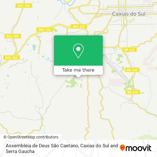 Assembléia de Deus São Caetano map