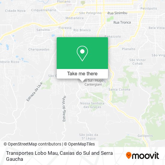 Transportes Lobo Mau map