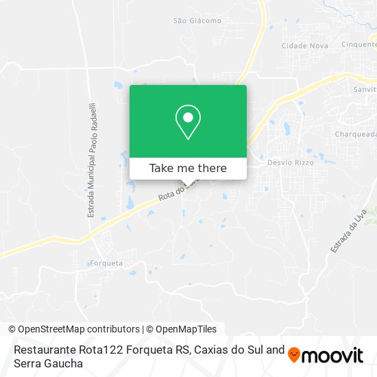 Restaurante Rota122 Forqueta RS map