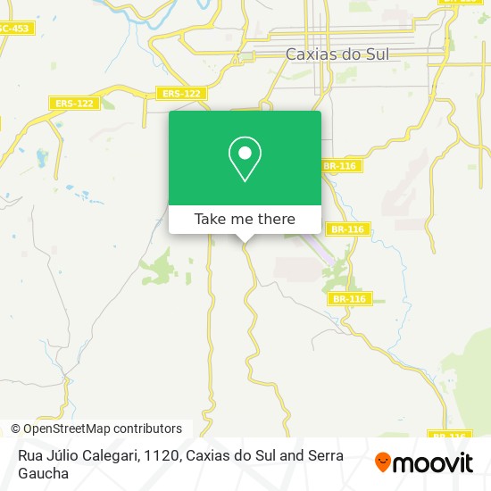 Rua Júlio Calegari, 1120 map