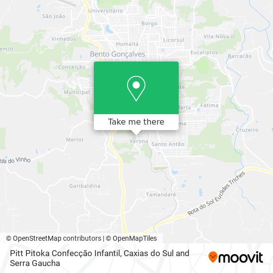 Pitt Pitoka Confecção Infantil map