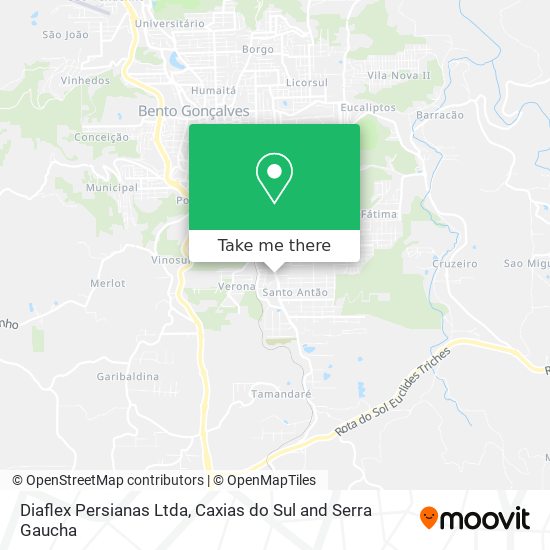 Diaflex Persianas Ltda map