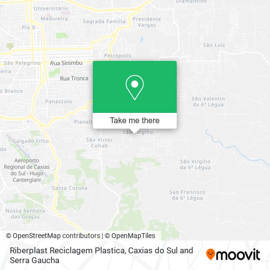 Riberplast Reciclagem Plastica map