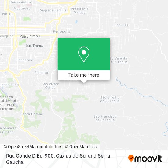 Rua Conde D Eu, 900 map