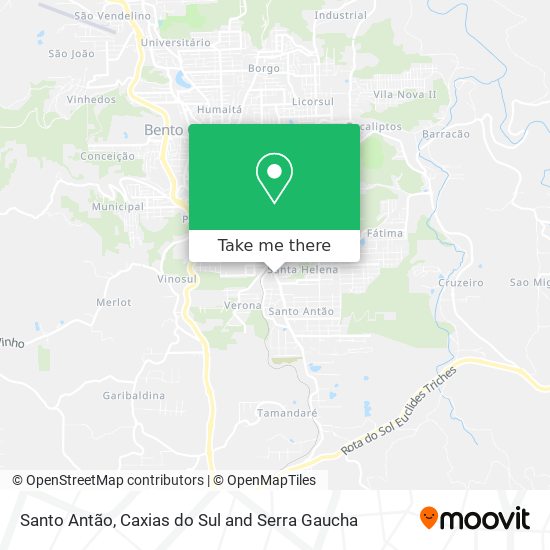 Santo Antão map