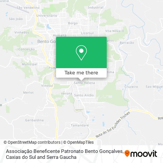 Associação Beneficente Patronato Bento Gonçalves map