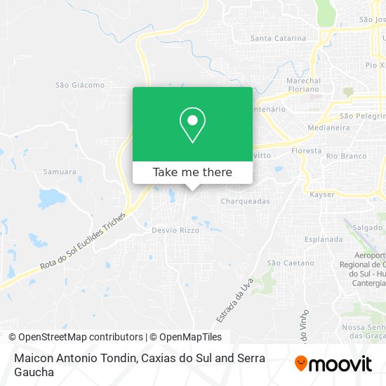 Maicon Antonio Tondin map