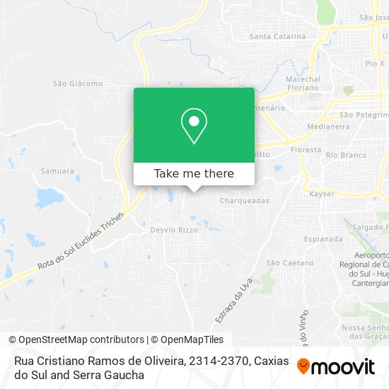 Mapa Rua Cristiano Ramos de Oliveira, 2314-2370