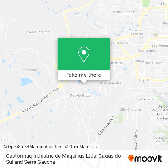 Mapa Castormaq Indústria de Máquinas Ltda