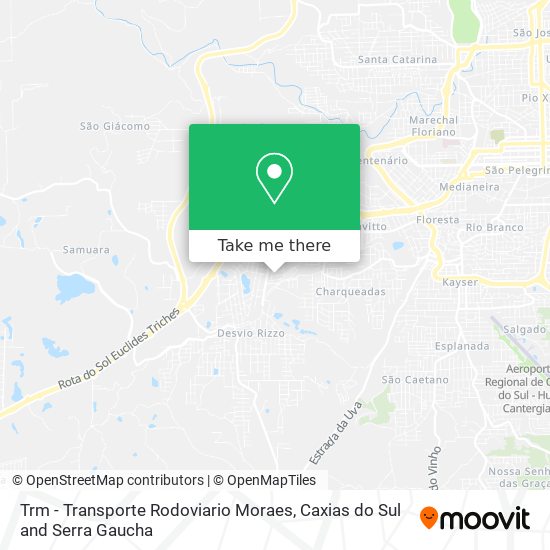 Trm - Transporte Rodoviario Moraes map