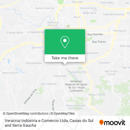 Veracruz Indústria e Comércio Ltda map