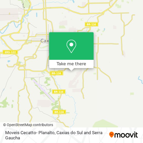 Moveis Cecatto- Planalto map