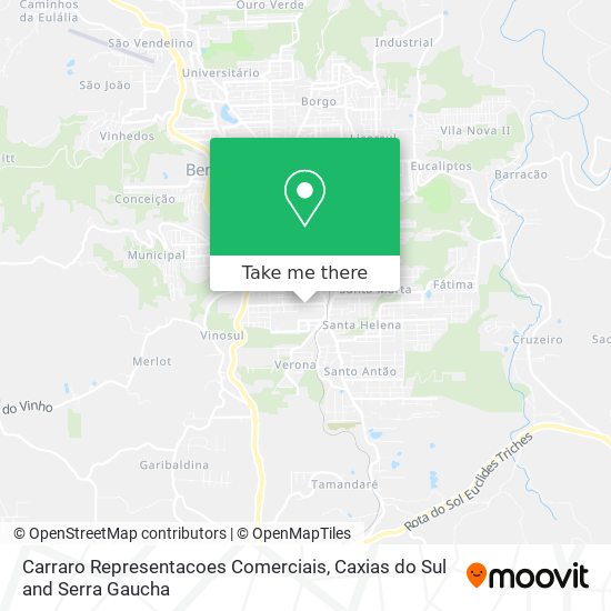 Carraro Representacoes Comerciais map