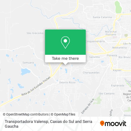 Transportadora Valensp map