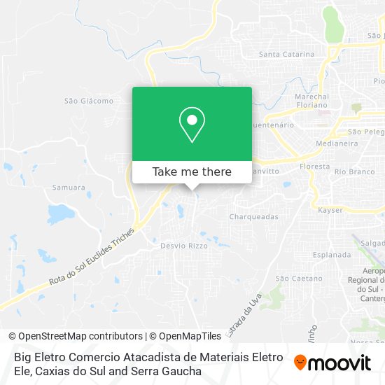 Big Eletro Comercio Atacadista de Materiais Eletro Ele map