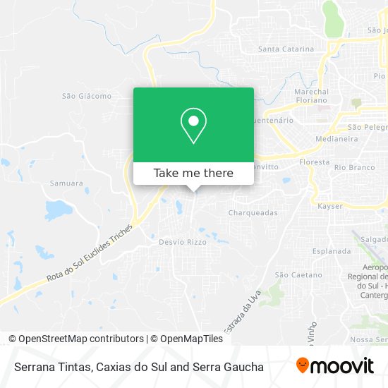 Serrana Tintas map
