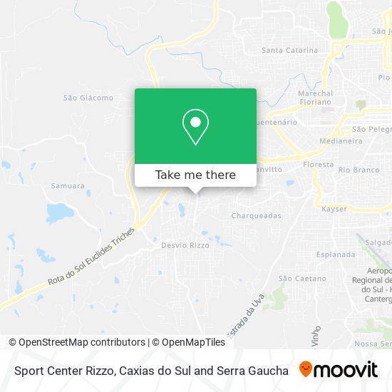 Sport Center Rizzo map