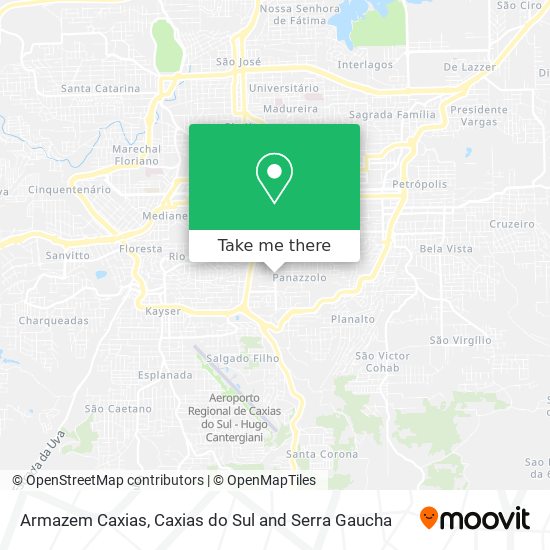 Armazem Caxias map