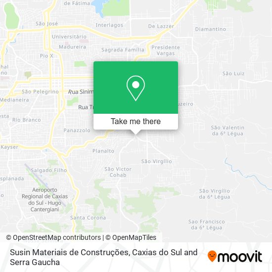 Susin Materiais de Construções map