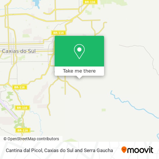 Cantina dal Picol map