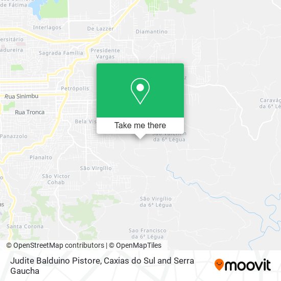 Judite Balduino Pistore map