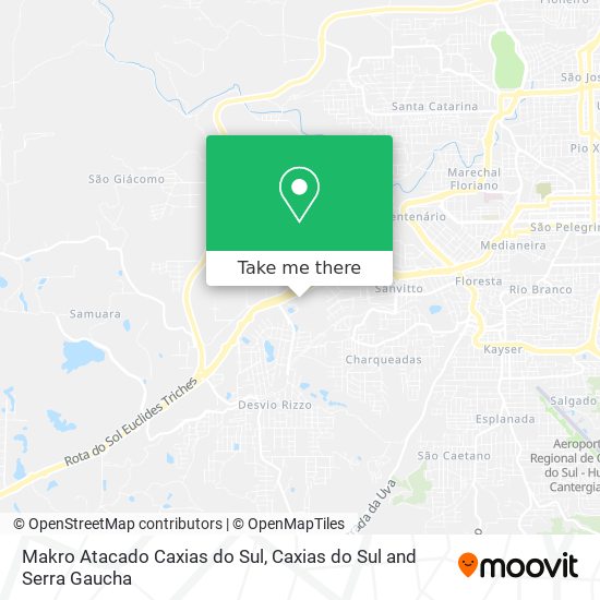 Makro Atacado Caxias do Sul map