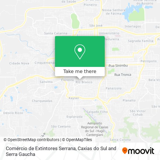 Comércio de Extintores Serrana map