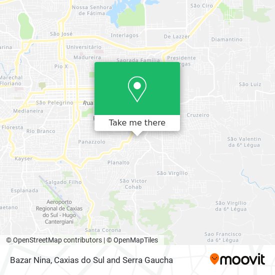 Bazar Nina map
