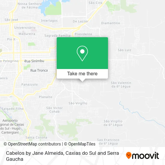 Cabelos by Jane Almeida map