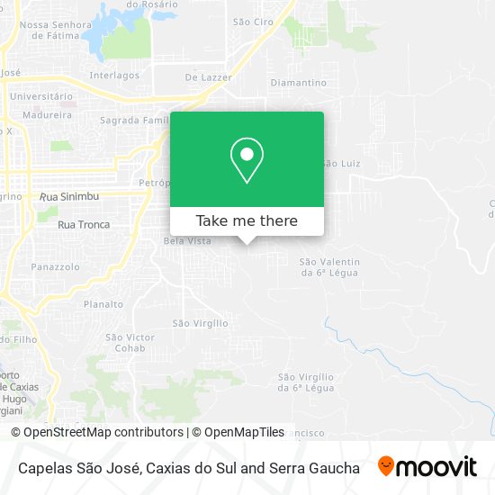 Capelas São José map