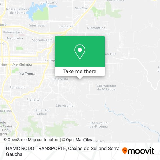 HAMC RODO TRANSPORTE map