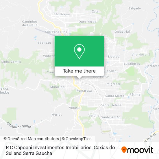 R C Capoani Investimentos Imobiliarios map