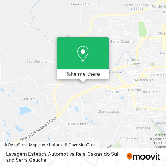 Lavagem Estética Automotiva Reis map